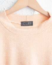 Load image into Gallery viewer, Light Peach Textured Front Pocket Top

