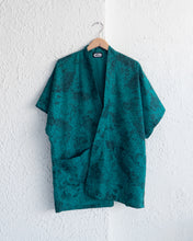 Load image into Gallery viewer, Dainty Floral Detail Teal Coat
