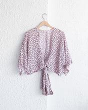 Load image into Gallery viewer, Light Pink Floral Kimono Top
