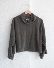 Load image into Gallery viewer, Striped Fleece Cowl Neck Sweater
