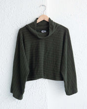 Load image into Gallery viewer, Textured Stripe Cowl Neck Sweater
