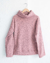 Load image into Gallery viewer, Dusty Rose Cowl Neck Sweater

