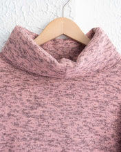 Load image into Gallery viewer, Dusty Rose Cowl Neck Sweater
