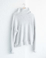 Load image into Gallery viewer, Light Grey Cowl Neck Fuzzy Sweater
