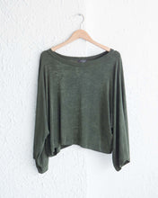 Load image into Gallery viewer, Olive Green Vintage Rayon Top
