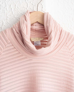Light Pink Sheer Stripe Top